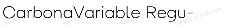 CarbonaVariable Regu字体转换